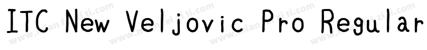 ITC New Veljovic Pro Regular字体转换